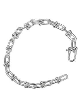Tiffany & Co Small Link 15.3 cm 925 Sterling Silver Bracelet